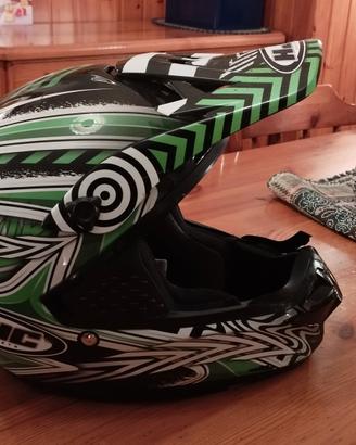 Casco HJC cross/enduro M verde