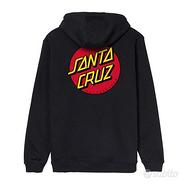 FELPA SANTA CRUZ DOT CHEST HOODIE BLACK