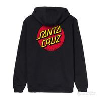 FELPA SANTA CRUZ DOT CHEST HOODIE BLACK