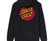 FELPA SANTA CRUZ DOT CHEST HOODIE BLACK