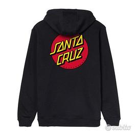 FELPA SANTA CRUZ DOT CHEST HOODIE BLACK