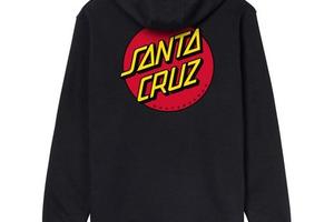 FELPA SANTA CRUZ DOT CHEST HOODIE BLACK