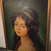 DIPINTO ANTICO RAPRESENTANTE NOBILE FANCIULLA