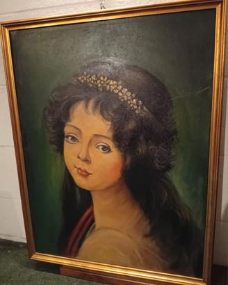 DIPINTO ANTICO RAPRESENTANTE NOBILE FANCIULLA