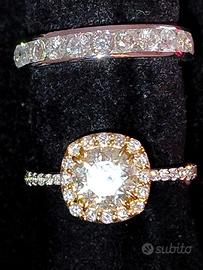 1 anello in oro e diamanti nuovo