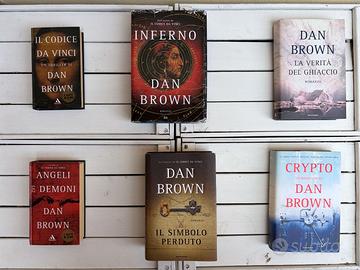 Lotto Dan Brown 6 Libri Romanzi Best Seller