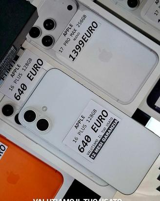 Iphone 16 plus 128gb bianco