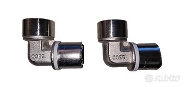 Raccordi gomito pressfitting90° COES 32x3" 2 pezzi