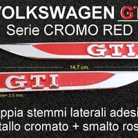 VOLKSWAGEN GTI RED Stemmi LATERALI FIANCATE emblem