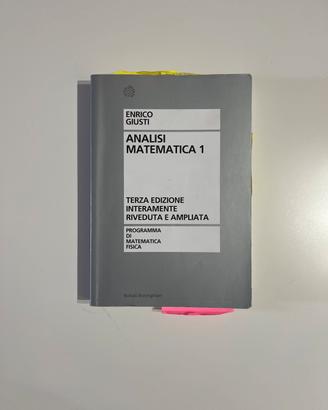 Analisi matematica 1 Giusti