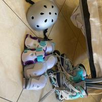 Pattini decathlon+set di protezione