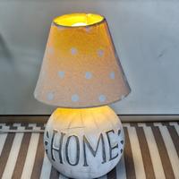 Abat-jour comodino stile provenzale scritta Home l