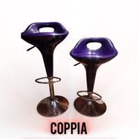 Coppia di sgabelli, colore viola