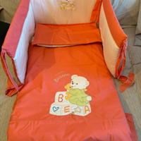 Set paracolpi e piumino per lettino