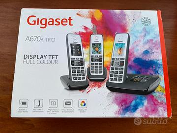 cordless Gigaset A670A trio con tre portatili