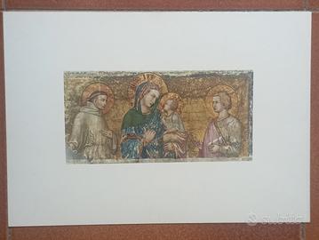 Stampa vintage della Madonna dei Tramonti 
