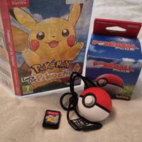 
Pokémon Pikachu Let's go+Poké ball plus con Mew