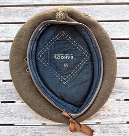 Basco E.I. Kangol S.Ten. 1°Rgt. Granatieri anni'60