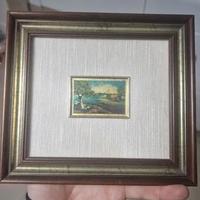Quadro in oro con certificato