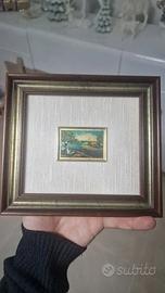 Quadro in oro con certificato