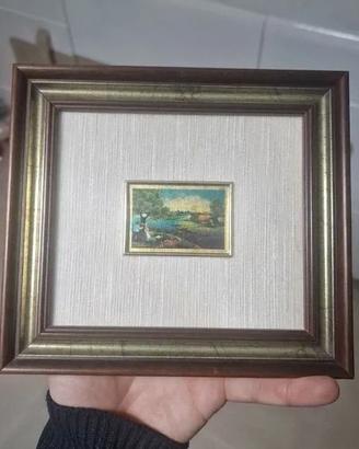 Quadro in oro con certificato