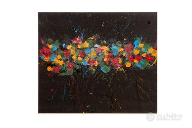 SPACE - 77x90 acrilico su tela di canapa