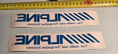  Adesivi Alpine car Audio
