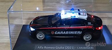 Modellino LED 1/43 Alfa Romeo GIULIA Carabinieri