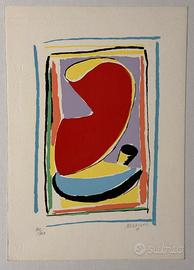Quadro serigrafia S. Monachesi 35x50, metamorfosi