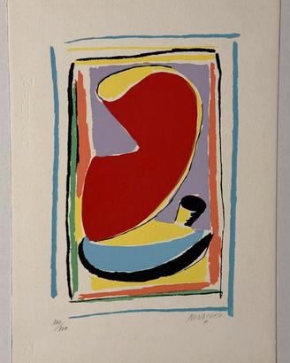 Quadro serigrafia S. Monachesi 35x50, metamorfosi