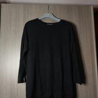 Maglia nera donna New Collection manica 3/4