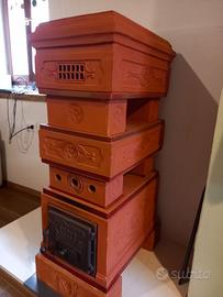 stufa in terracotta