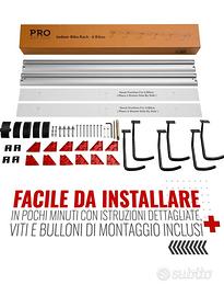 Supporto da parete per bicicletta 3 o 6 versioni 