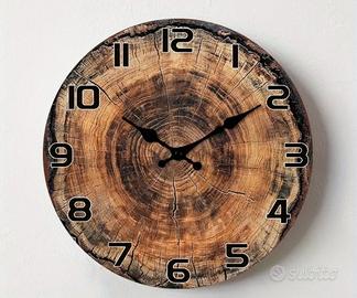 orologio in legno 
