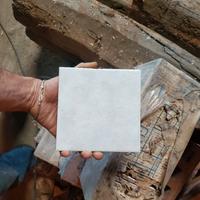 165 piastrelle bianche vintage 15x15 NUOVE