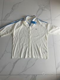 Adidas originals Cardigan Maglia Traforata Bianca