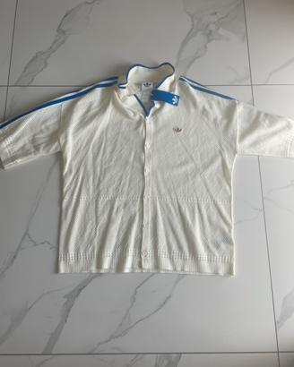 Adidas originals Cardigan Maglia Traforata Bianca