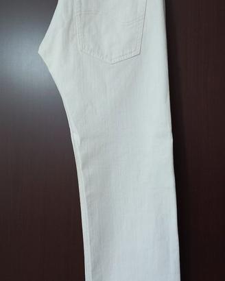 Pantaloni Lee Taglia W34 Bianco