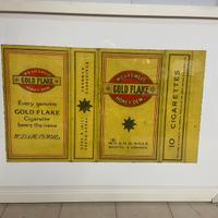 LITOGRAFIA VINTAGE SIGARETTE UK 1/4