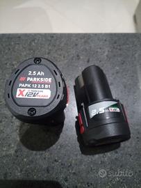 2 Batterie 2,5ah 12v parkside 