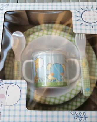 set pappa bambino verde