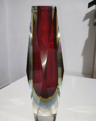 Vaso vetro Murano Sommerso, attribuito Mandruzzato