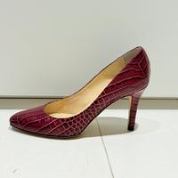 Scarpe col tacco jimmy choo in pelle viola