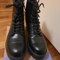 Stivaletti anfibi donna n. 37 ecopelle 