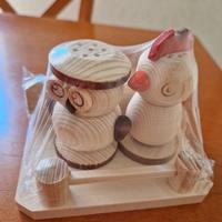 Set Porta Sale e Pepe in Legno