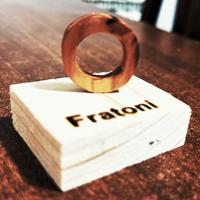 Anello legno fatto a mano