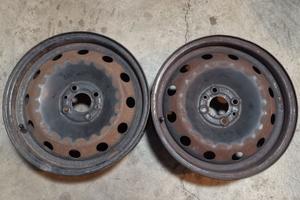 2 Cerchi in ferro Fiat Alfa Lancia 15 pollici 4x98