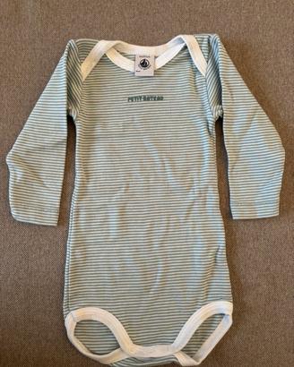 Petit Bateau, 3 body manica lunga 6 mesi/67 cm