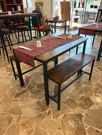 Set tavolo con 2 panche