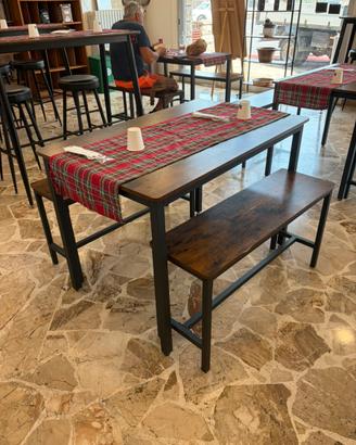 Set tavolo con 2 panche